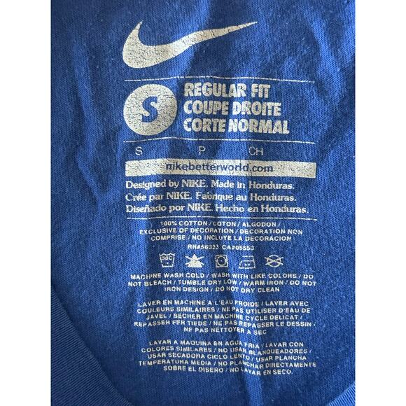 Boys Blue Nike logo T shirt size small - Picture 4 of 6